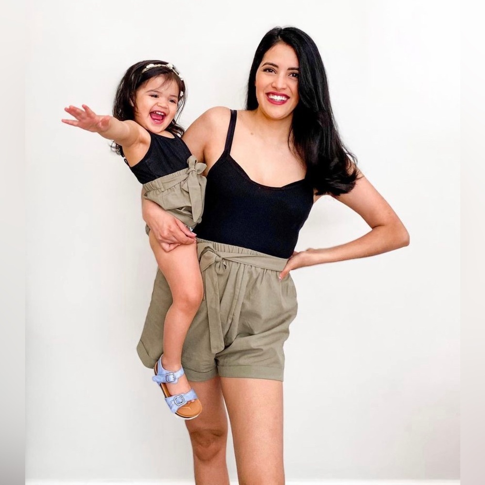 Cute matching mommy and me rompers